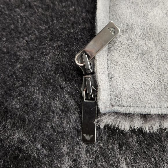 EMPORIO ARMANI Lamb Leather Shearling Jacket - Picture 16 of 16